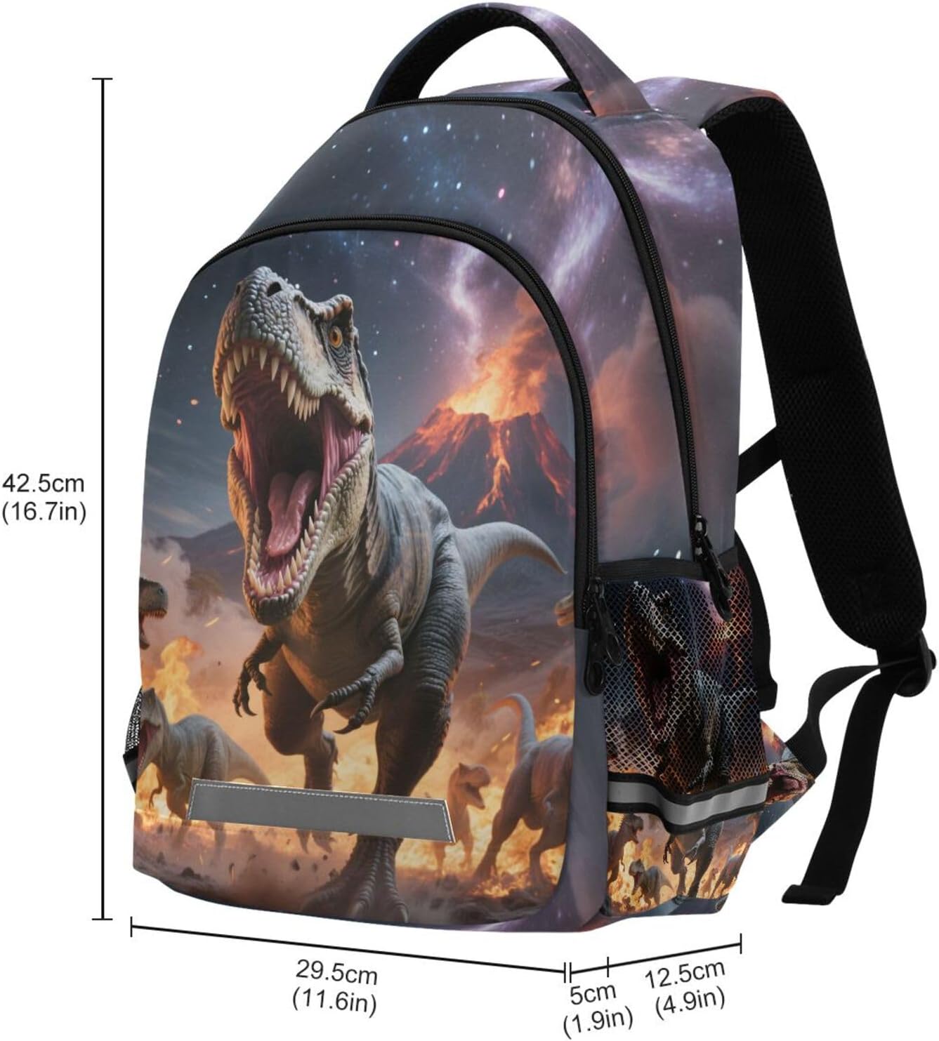Dinosaurs Roar Backpack for Boys Girls Elementary School Bag Kids Bookbag Travel Rucksack