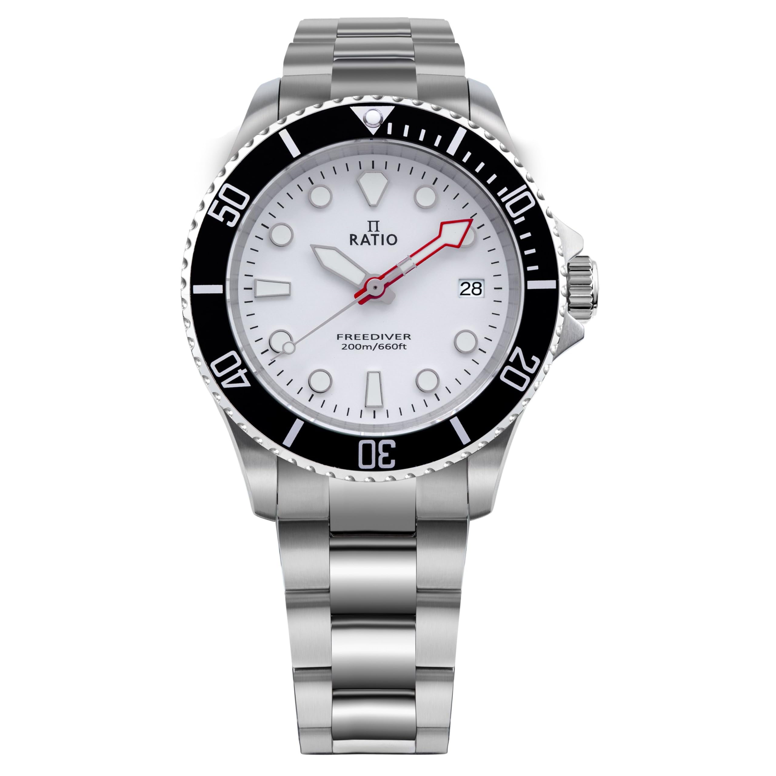 FreeDiver Sapphire Crystal Diver Watch Japanese Quartz Dive Watch 200m Water Resistant Diving Watch