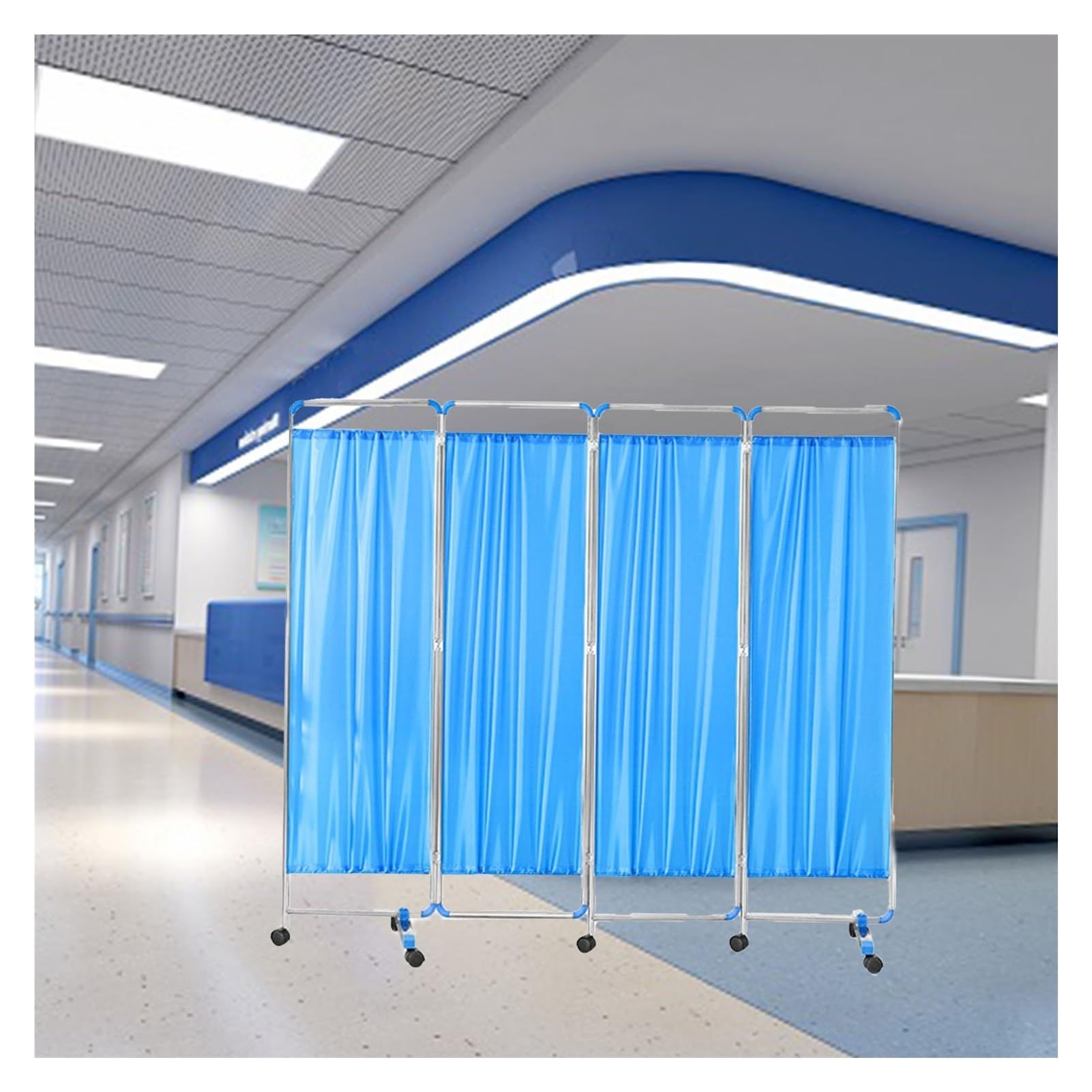 Paravent médical cloison amovible pliante de séparation pour salle de premiers soins