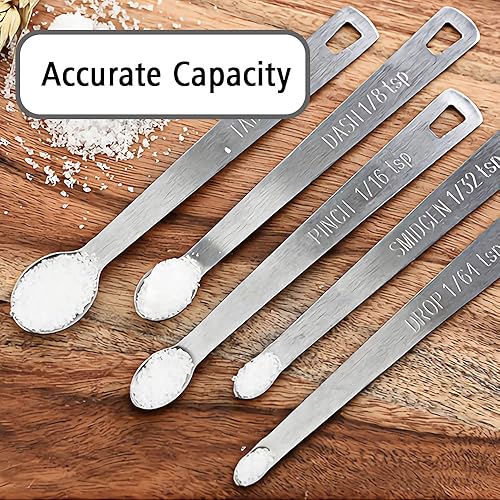 Miniatura 5 de BERYLER 164 Teaspoon(164 Tsp  0.083 mL  0.083 cc  Drop) Single Measuring Spoon, Small Measuring Spoon Only, Individual Tiny Measuring Spoons, Long