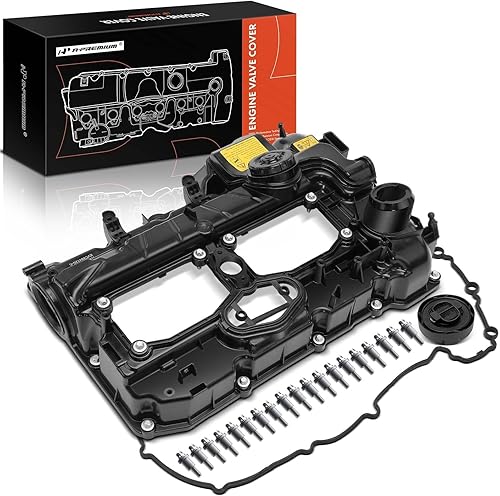 Miniatura 9 de A-Premium Cubierta de válvula de motor con tapa de llenado de aceite, junta y perno compatible con BMW 228i 320i 328i 428i 528i 528i X1 X3 X4 X5 Z4