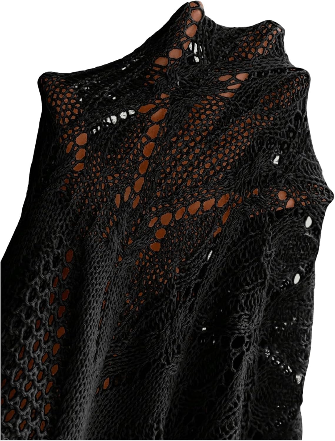 SHENHE Women's Crochet Swim Cover Up High Slit Sheer Long Beach Skirt Cover Up - Image 6