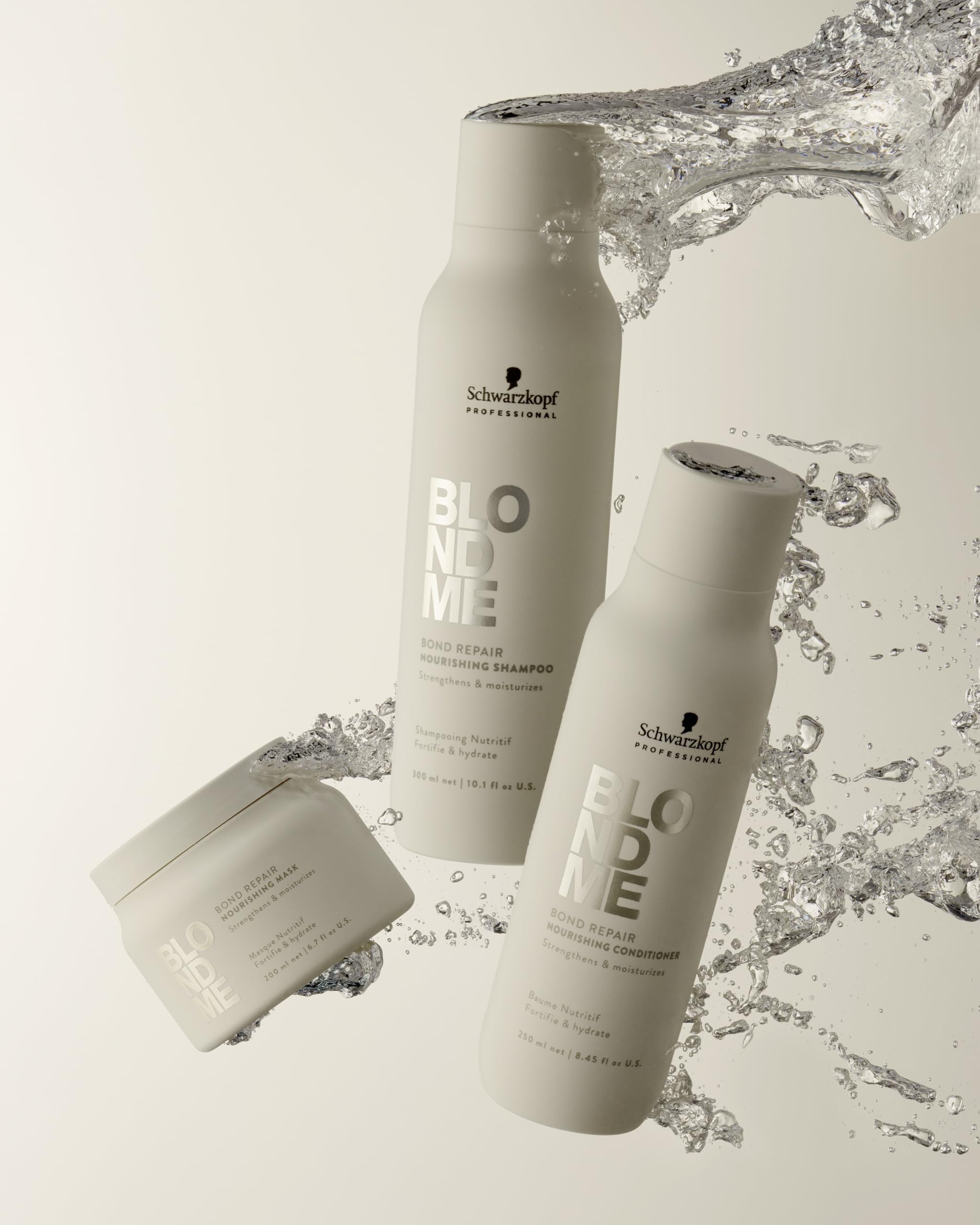 BlondMe Bond Repair Nourishing Mask for Blonde Hair | Intensive Hair Treatment | Adds Moisture and Softness |For Blonde, Lightened, & Grey Hair