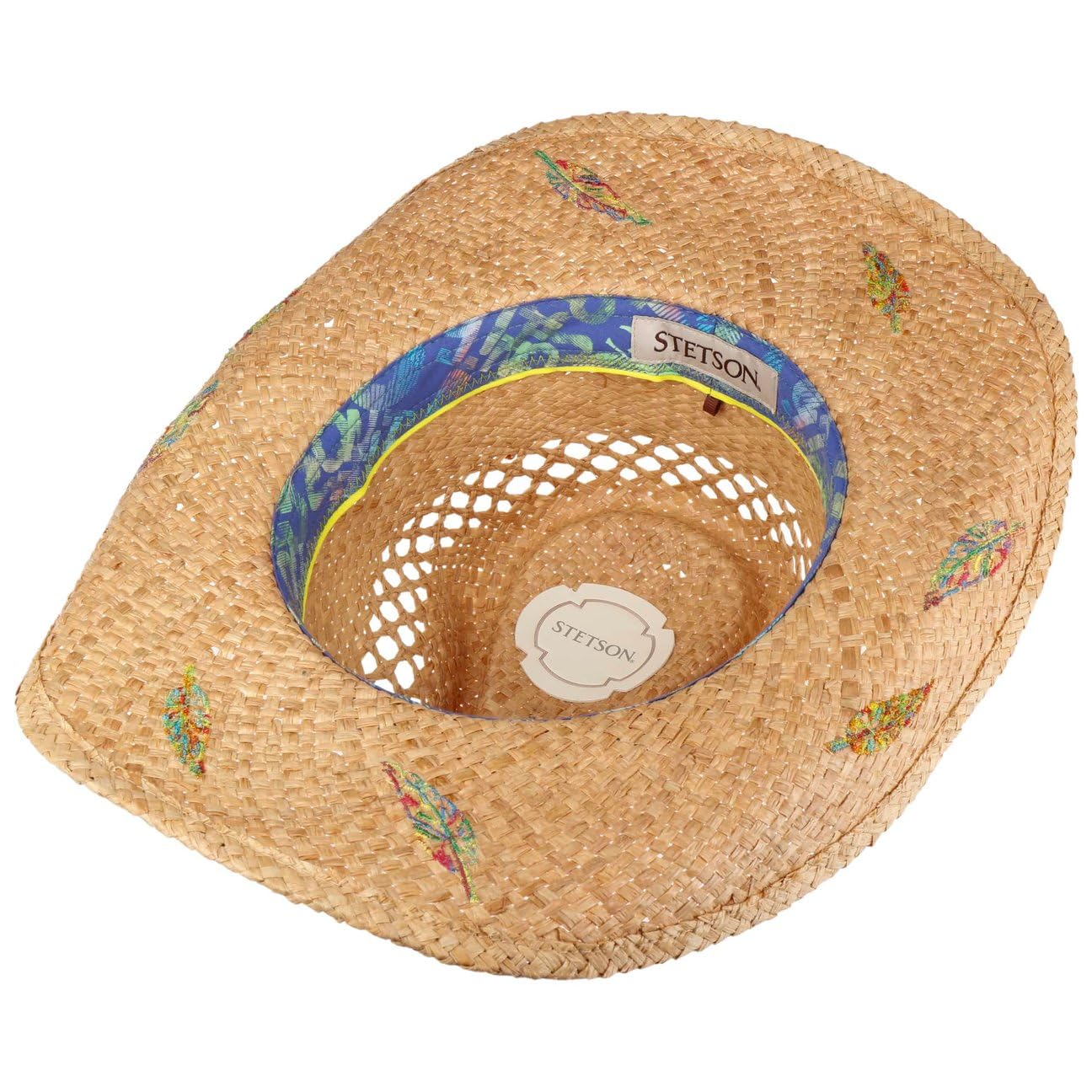 STETSON Rafii Western Festival kapelusz slomkowy ozdobny pasek tekstylny ozdobny sznurek Unisex Wiosna Lato