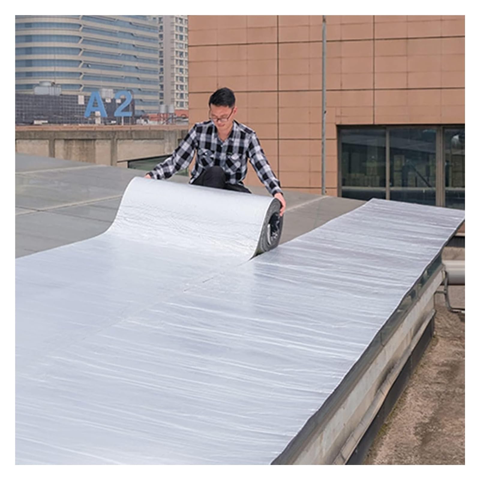 Espuma aislante reflectante autoadhesiva, reflector de radiador y alfombrilla amortiguadora de sonido para una mayor eficiencia térmica en hogares, vehículos y edificios
