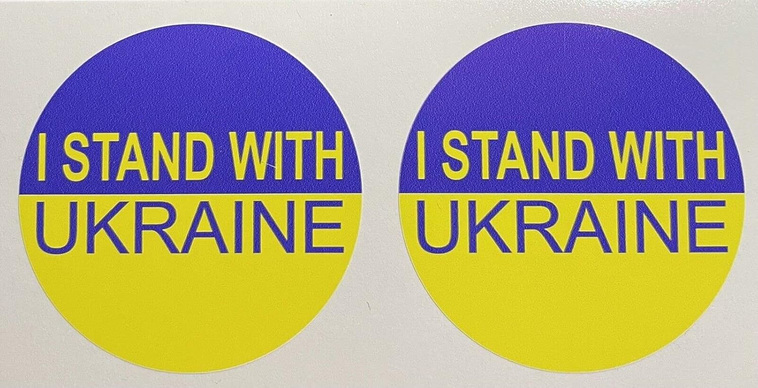 Dolly Decals and Stickers Pair I Stand with Ukraine