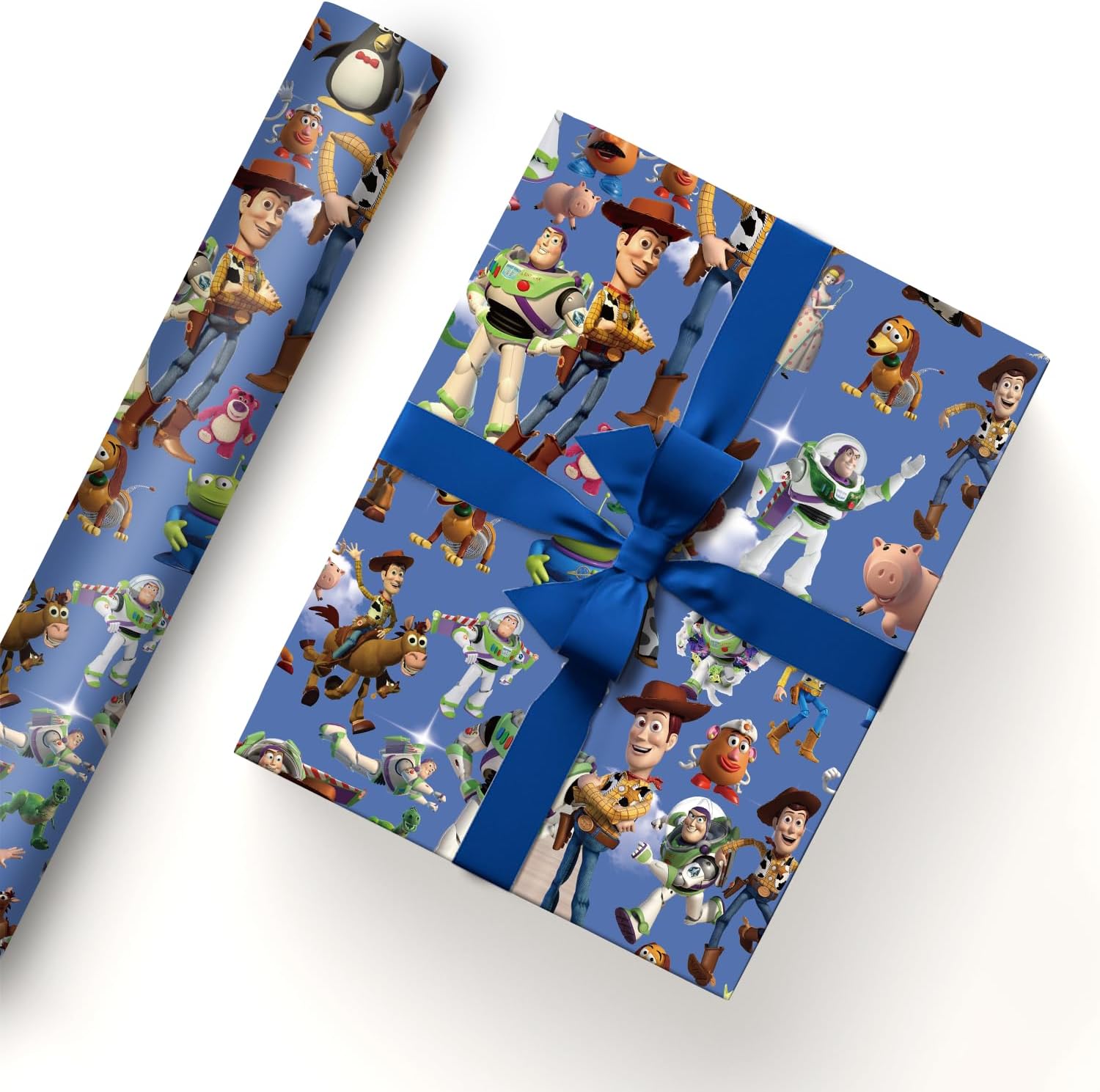EYQQM Pack of 5 Gift Wrapping Paper 20" x 30" Kraft Paper Quality Wrapping Paper Sheets Pack for Kids Birthday, Party Storage Festive Decoration (Blue Sky)