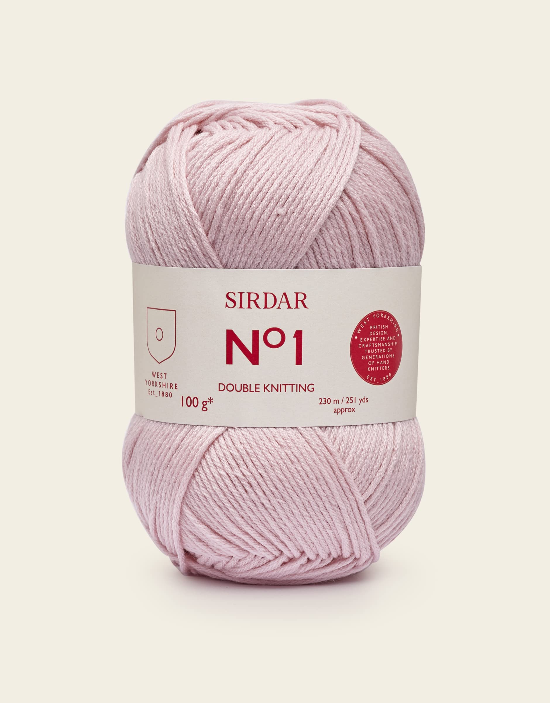 SirdarNo.1 DK Double Knitting, Rosebud (206), 100g