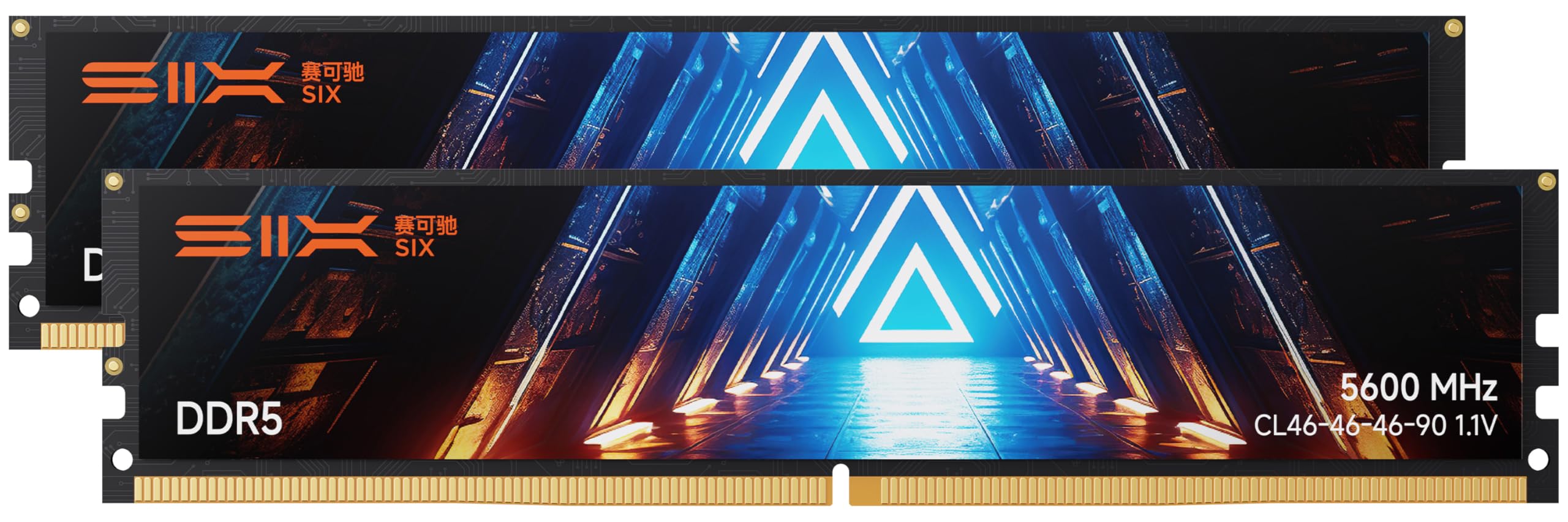 SIX DDR5 RAM 2x32GB 5600MHz UDIMM Desktop Memory - 1.1V Low