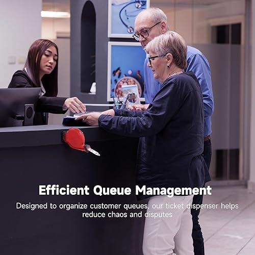 Miniatura 2 de Dispensador de boletos, dispensador de boletos, dispensador de número de boleto, dispensador de 3 dígitos para tomar un número | Máquina