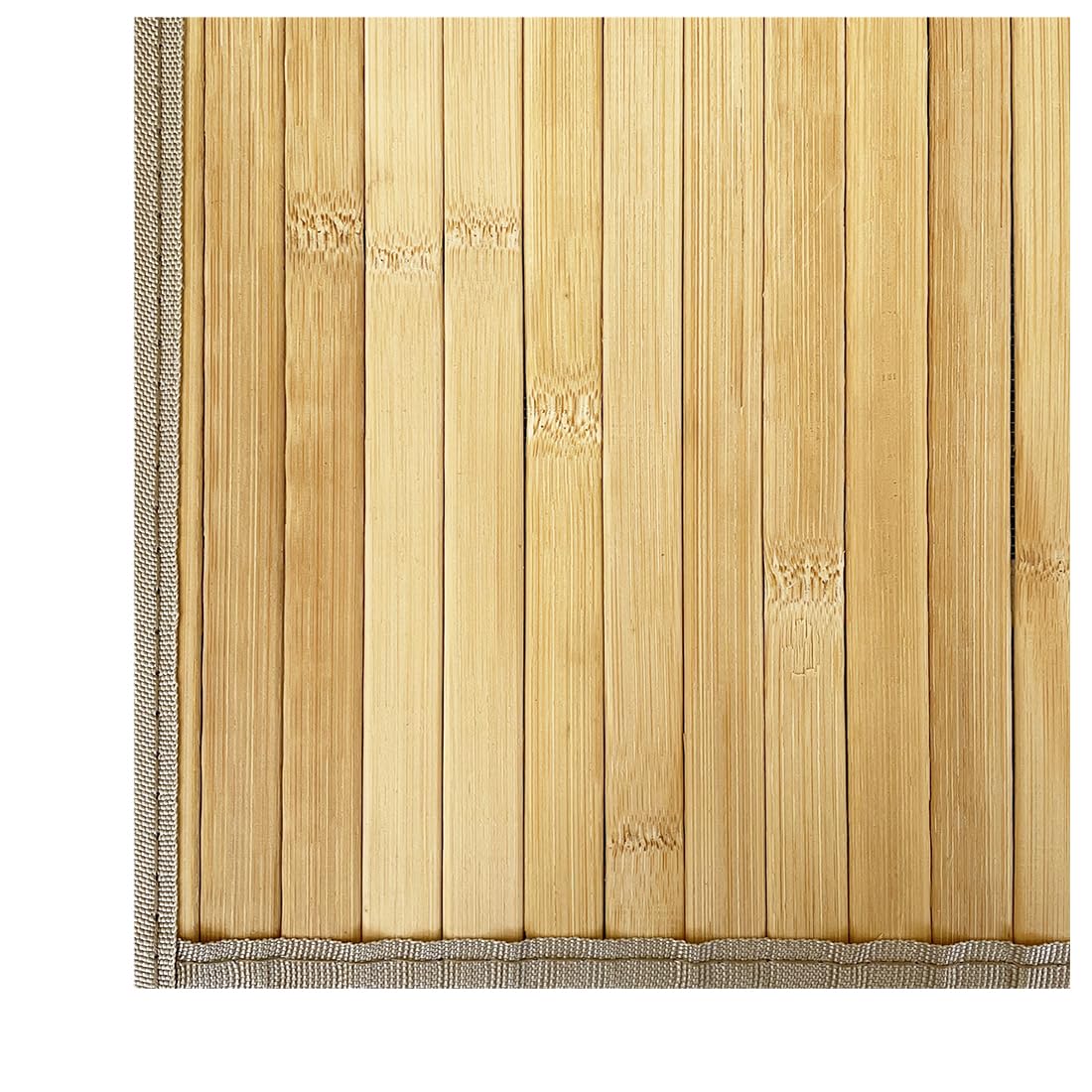 Acomoda Textil – Alfombra de Bambú Natural Ecológica para Interior y Exterior. Alfombra Resistente, Antideslizante y Cómoda para Dormitorio, Salón y Jardín. (Natural, 60x90 cm)