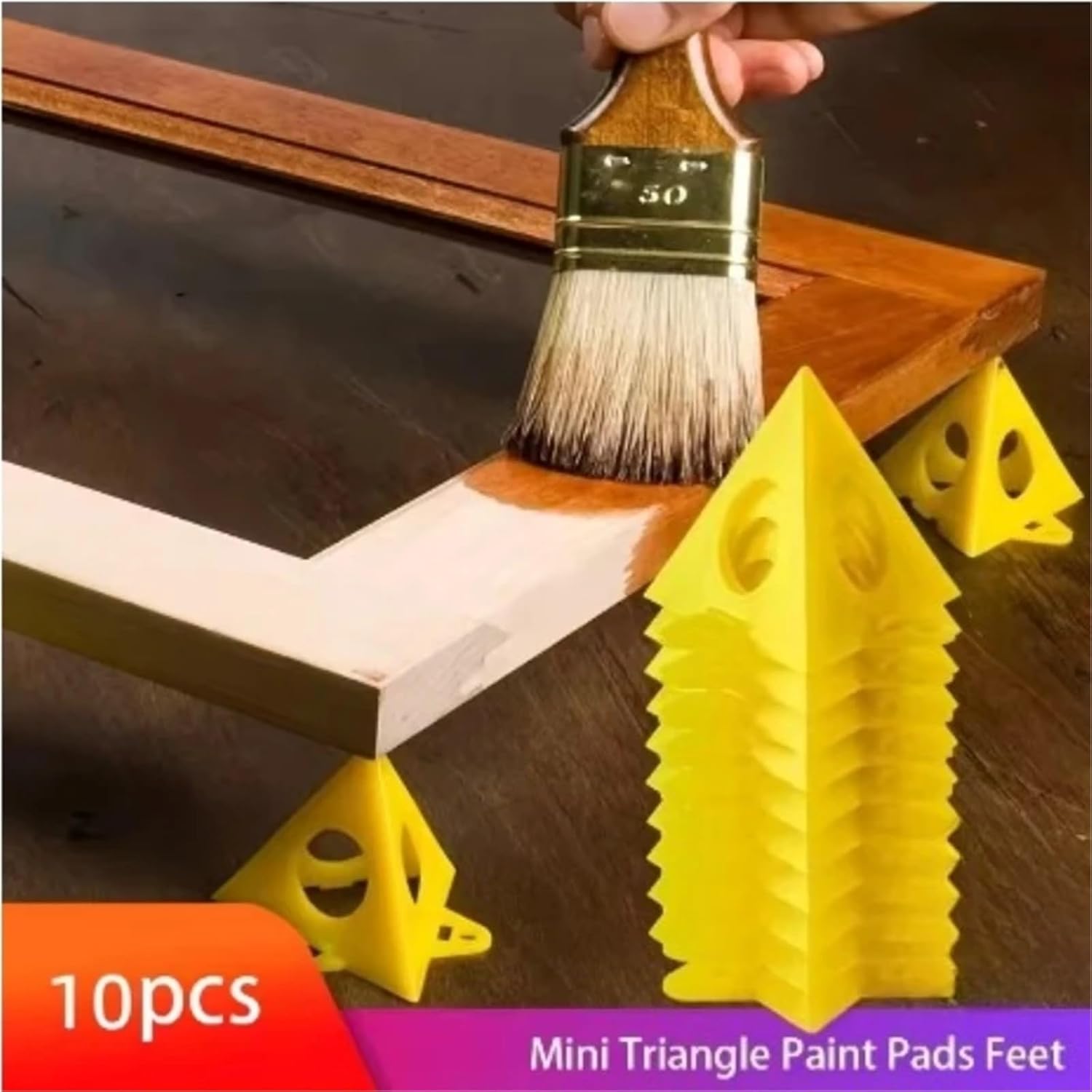 Painters Pyramids 130pcs Painters Pyramid Stands,Door Stands for Painting, Door Painting Stand, Paint Pyramids, Canvas Pouring