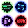Dreamcontroller LED Coasters for Gamers - USB Rechargeable, Anime Design, 3.7 - Perfect for Gaming Desk or Nerd Decor