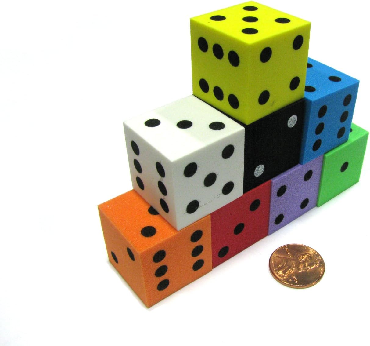 Koplow Games Assorted 25mm d6s Foam Dice