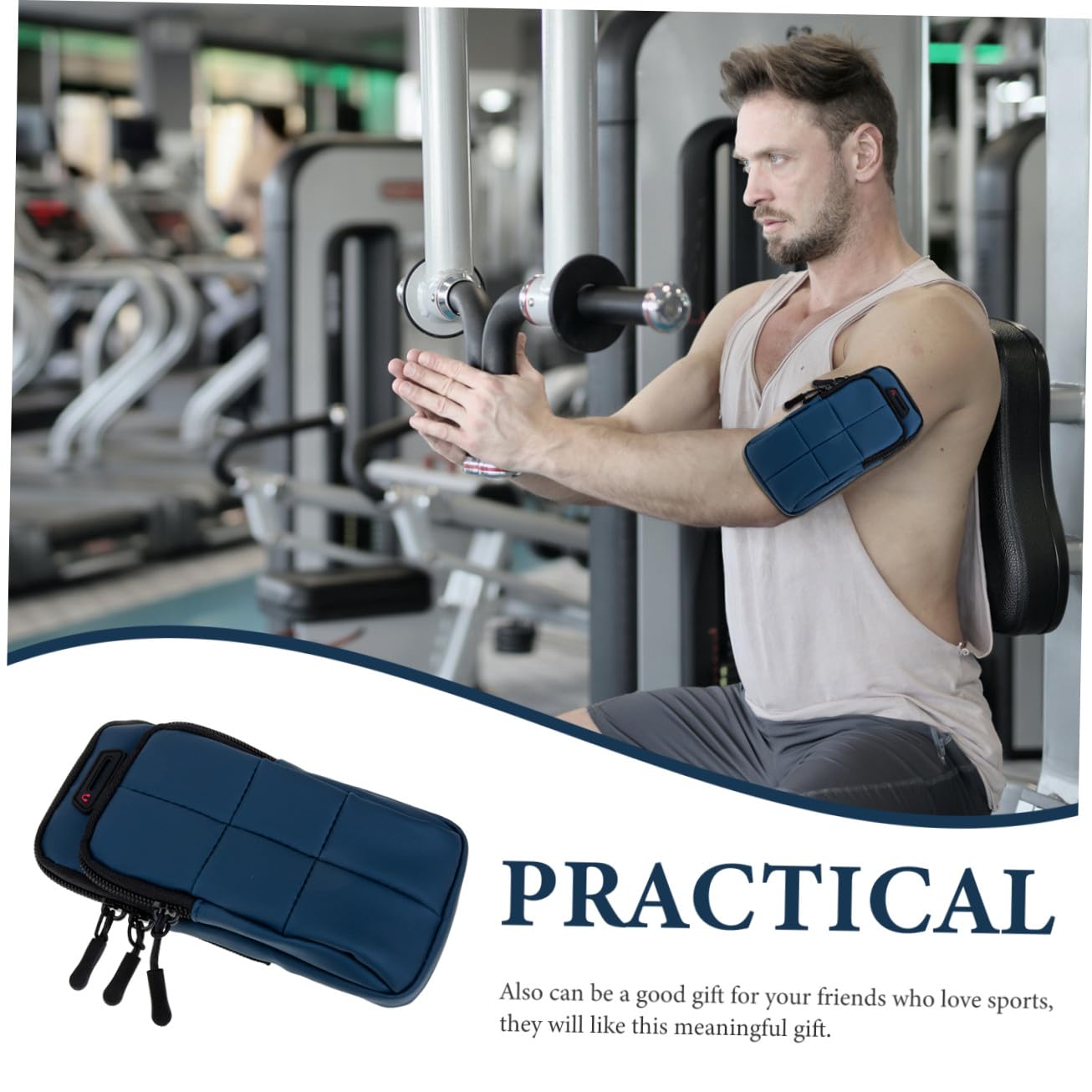 Uonlytech 3pezzi Borsa Porta Smartphone Da Braccio Leggera e Traspirante Per Running Accessorio Pratico Per Esercizi All Aperto Compatibile Con Tutti Cellulari