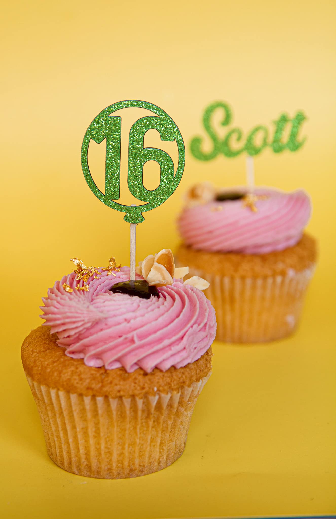 8 Pezzi Girls Cupcake Topper, Glitter Rose Fashion Cake Topper per Feste di Compleanno, Addio al Celibato
