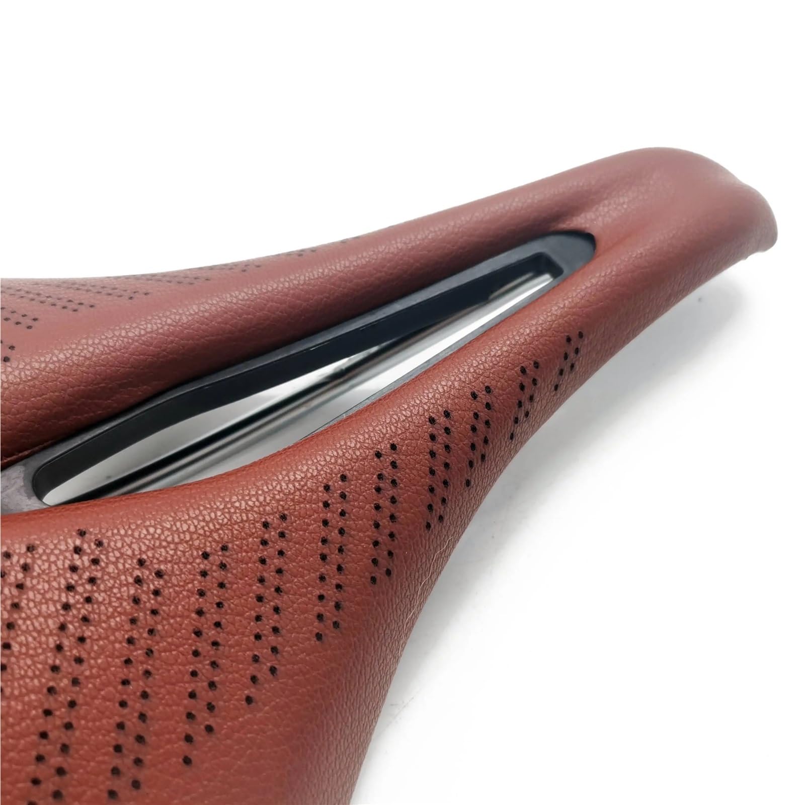 Sella for bicicletta da corsa, in poliuretano, retrò, marrone, ultraleggera, traspirante, confortevole, con cuscino, parti for sella da corsa. Per Biciclette Da Strada, Mountain Bike, City Bike