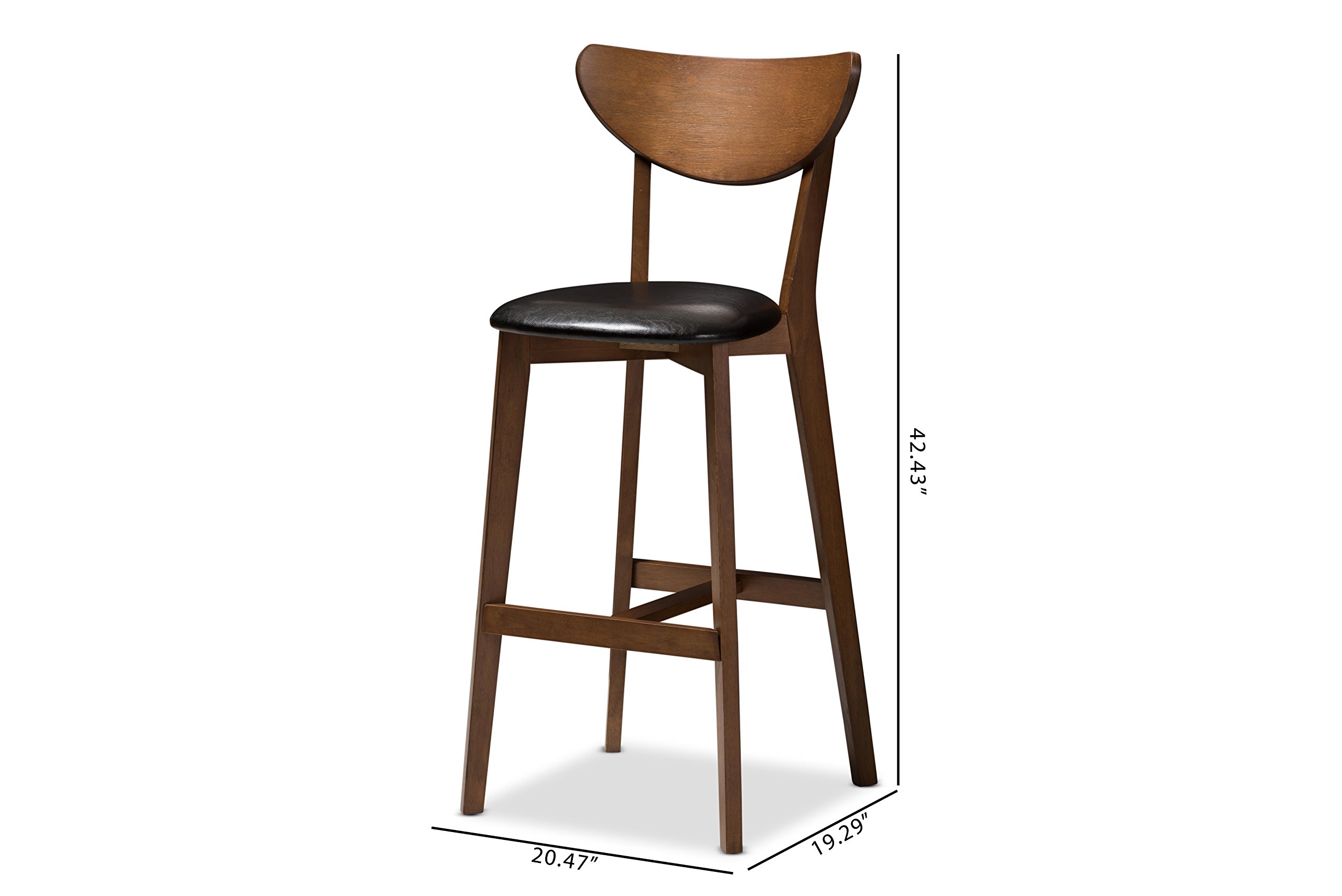 Amazon.com: Baxton Studio Eline Mid-Century Modern Black