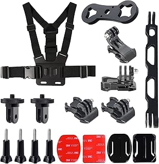 Higatful Chest Harness Mount Adjustable Chest Strap Belt with Extension Arm Accessories for Gopro, Compatible with Insta360 ONE X3 X2 X RS R GO 2, Gopro Hero and DJI OSMO Series