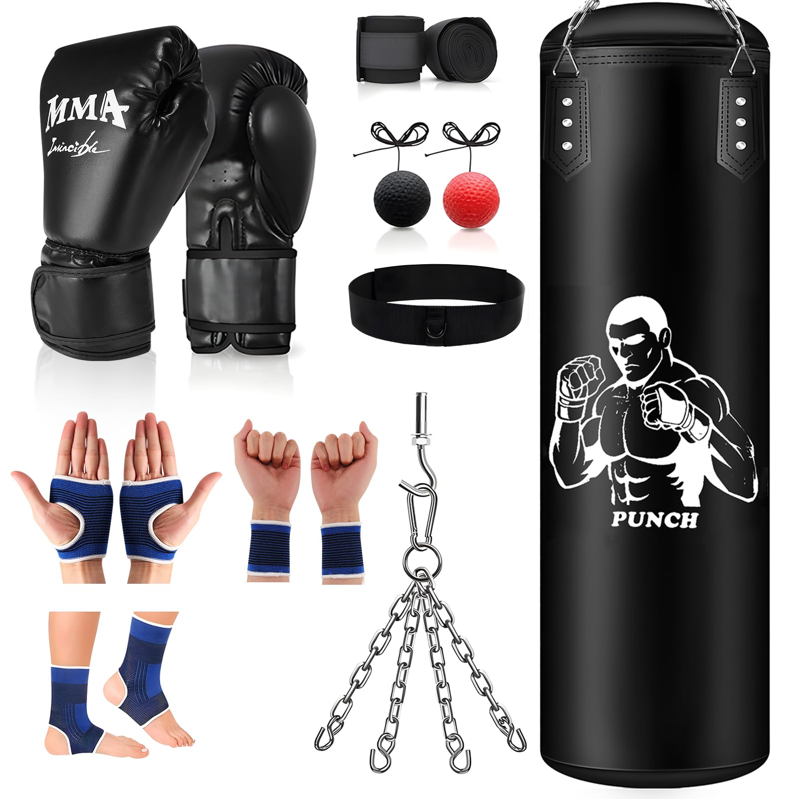 Bag Decathlon Sacco Da Pugilato Guantoni Sacco Da Boxe