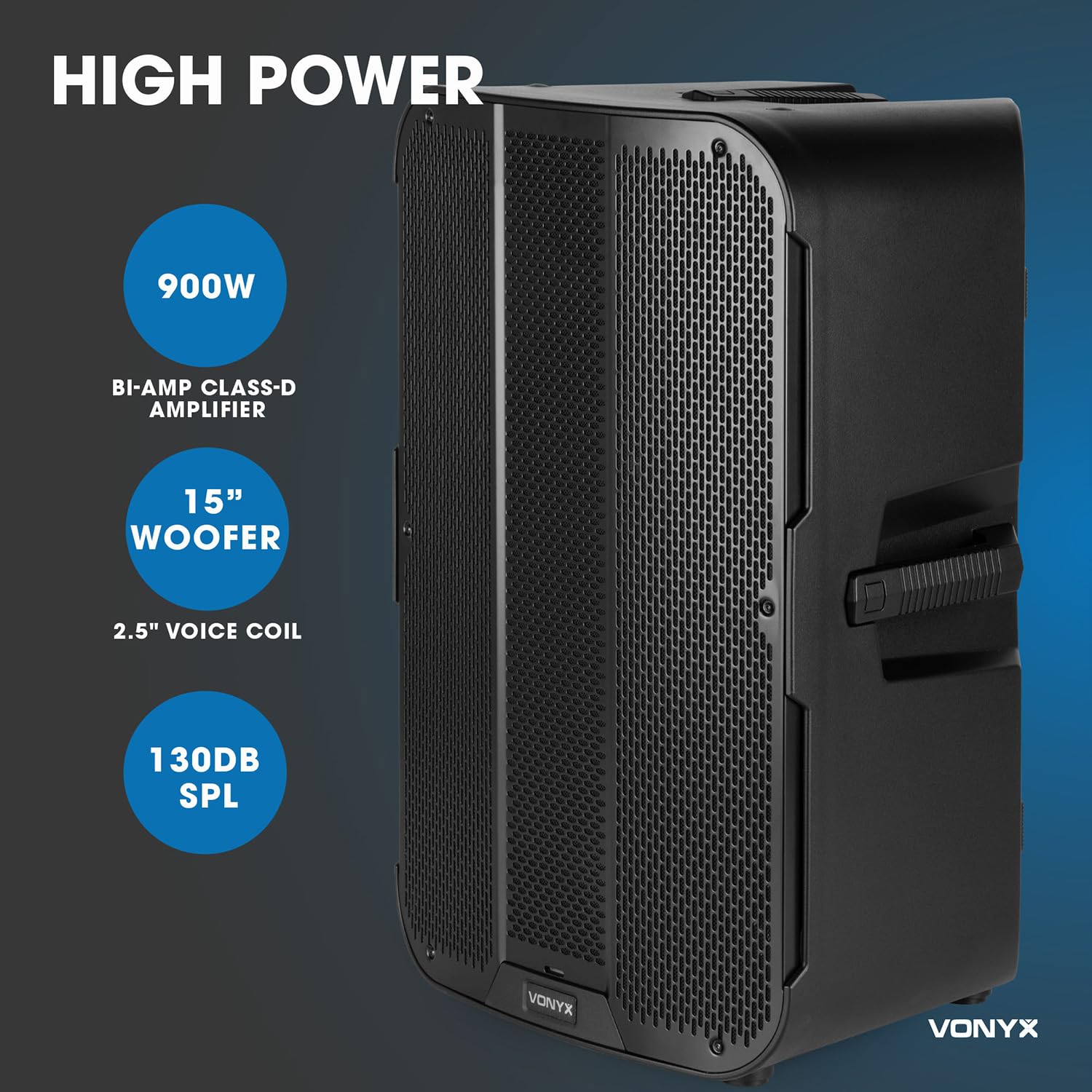 Vonyx VD715A Bi-Amplified Active Speaker 15" DSP
