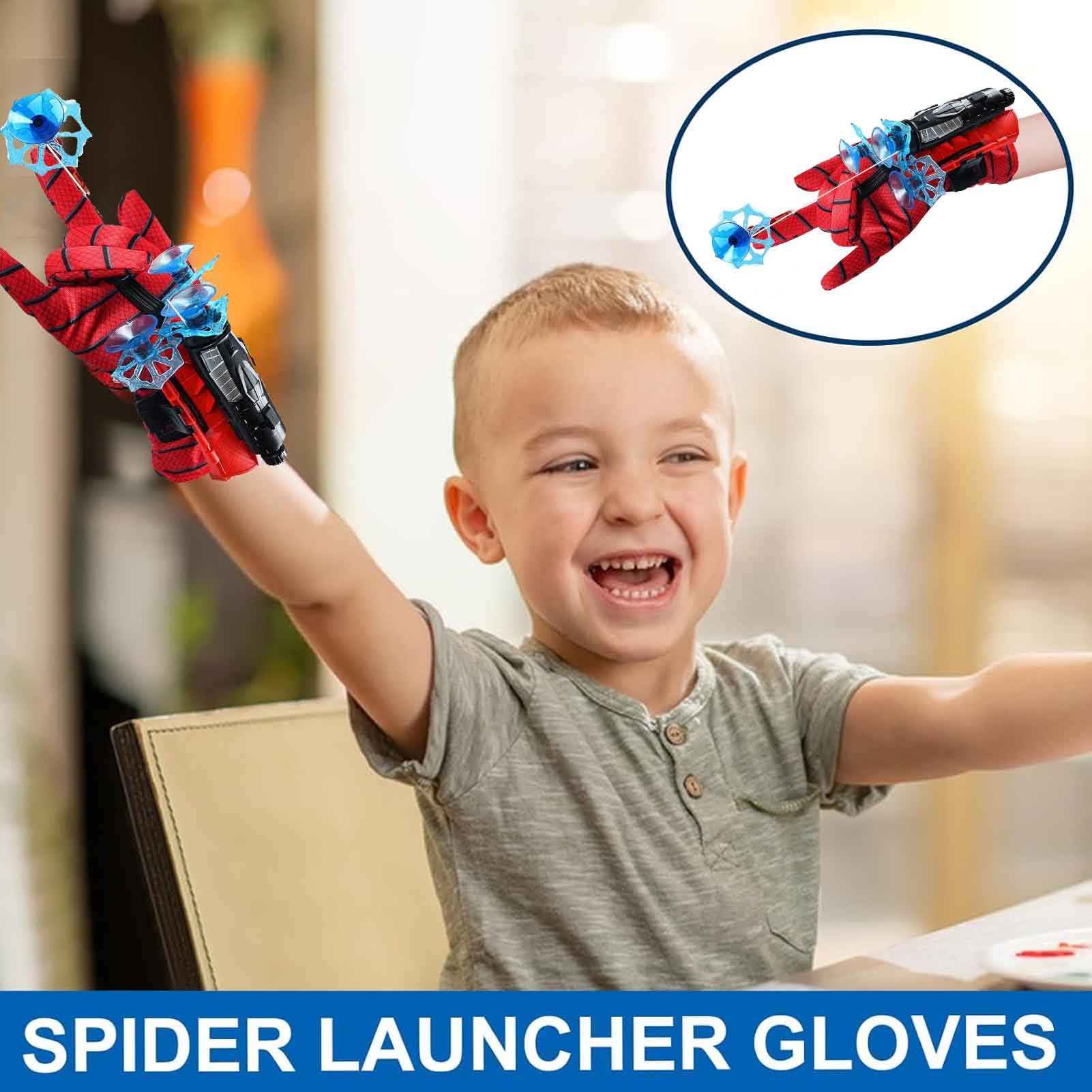 Guanto Lancia Ragnatele Spiderman Per Bambini - Con Maschera E Palline Ventose - Foto 12