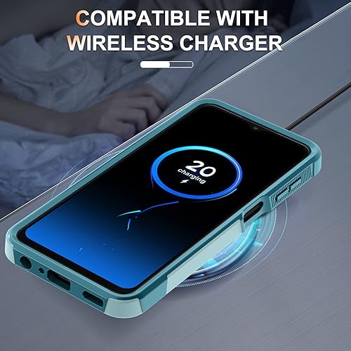 Miniatura 6 de RMOCR Funda para Samsung Galaxy A23 5G4G, con protector de pantalla de vidrio templado y cubierta para el lente de la cámara, resistente y a prueba