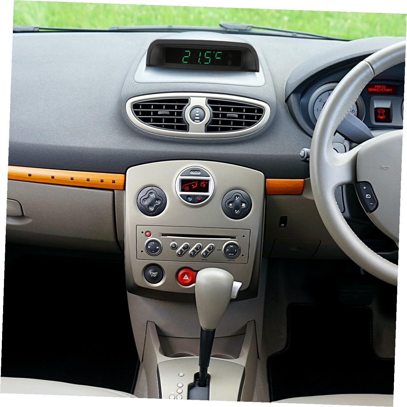 1pc Car Clock High Precision Vehicle Clock for Use Solar Car Accessory for Decoration and Convenience