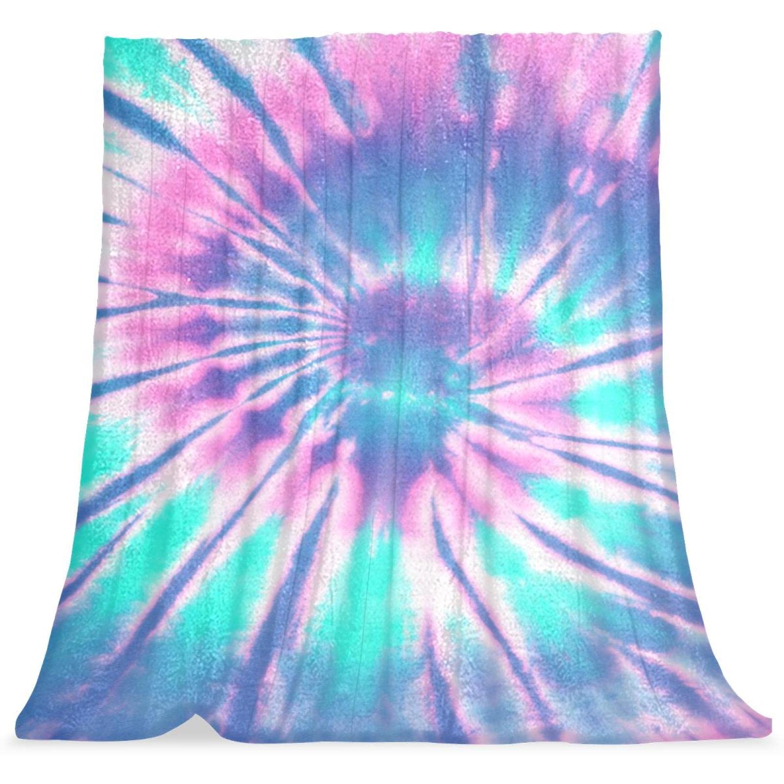 Couverture de lit Tie Dye pour chambre d'enfant douce et moelleuse