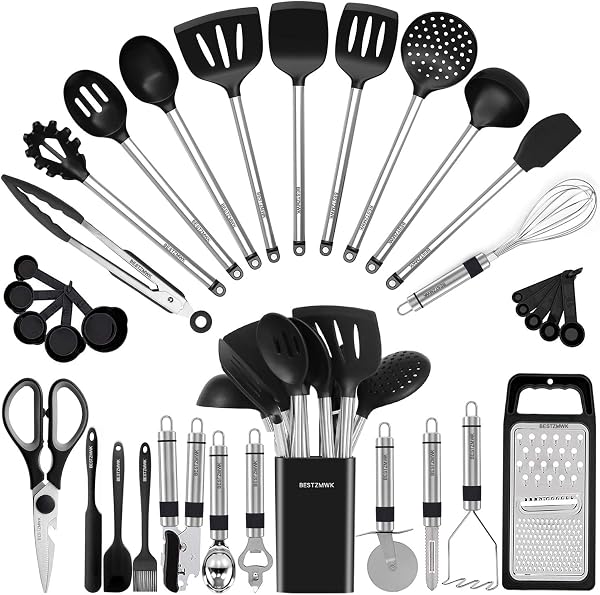33-Piece Silicone Kitchen Utensil Set: The Only Cooking Tools You Need