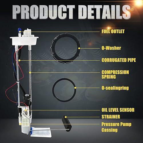 Miniatura 4 de 2522139 Reemplazo del conjunto de la bomba de combustible compatible con Polaris Ranger 4X4 800 EFI4X4 800 EFI CREW6X6 800 EFI6X6 800CREW 800XP 800