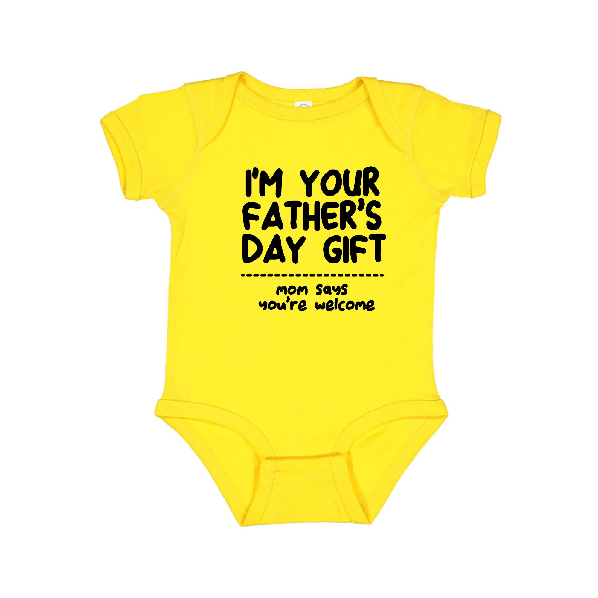 fereslineHappy Fathers Day mom says Youre Welcome Funny Infant Bodysuit Gift for dad from Baby FD78