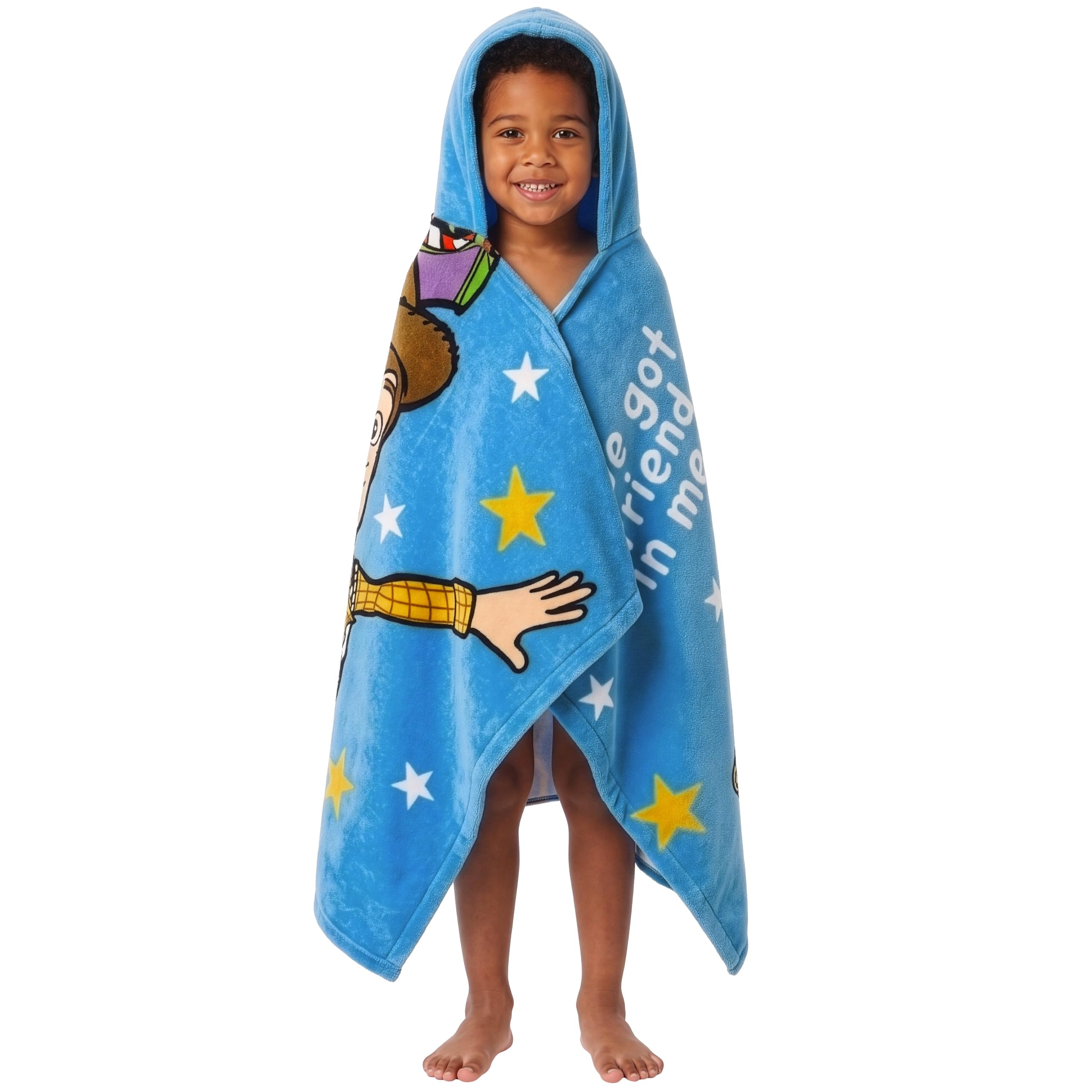 Disney Toy Story Poncho Mare Bambino, Asciugamani Bambini Asciugamano Da Bagno Woody Buzz Lightyear Telo Mare Cotone, One Size
