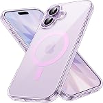 JETech Magnetic Case for iPhone 17 6.3-Inch Compatible with MagSafe, Shockproof Phone Bumper Cover, Anti-Scratch Clear Back (Clear)
