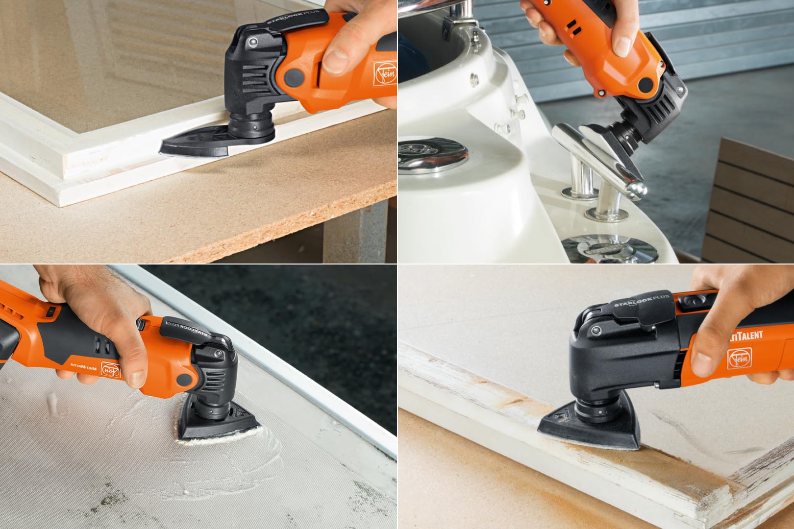 Fein Best of Starlock Sanding (63 teiliges Zubehör-Set für Multitools, Aufnahme Starlock, 2 Schleifplatten, 1 Schleiffinger, Schleifblätter K 60, 80, 120) 35222967040
