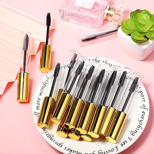 Miniatura 6 de 40 tubos vacíos de rímel de 0.3 fl oz (0.3 fl oz), varita para pestañas, botellas transparentes rellenables, botella para crema de pestañas, botella