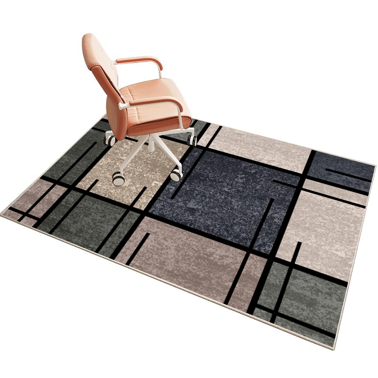 Heavy Duty Office Gaming Chair Mat for Carpeted Floors - 90 x 110 cm, Protects Carpet and Hardwood Floor, Desk Chair Mat, Protector Rug