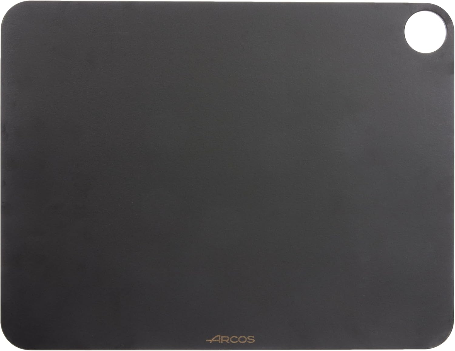 ARCOS Cutting Board with Hole Hanger. Smooth Surface for Chopping Food in Cellulose Fibre and Resin. Professional Meat and Vegetable Cutting Utensil. Serving Board. Color Black. 14,5" x 10''