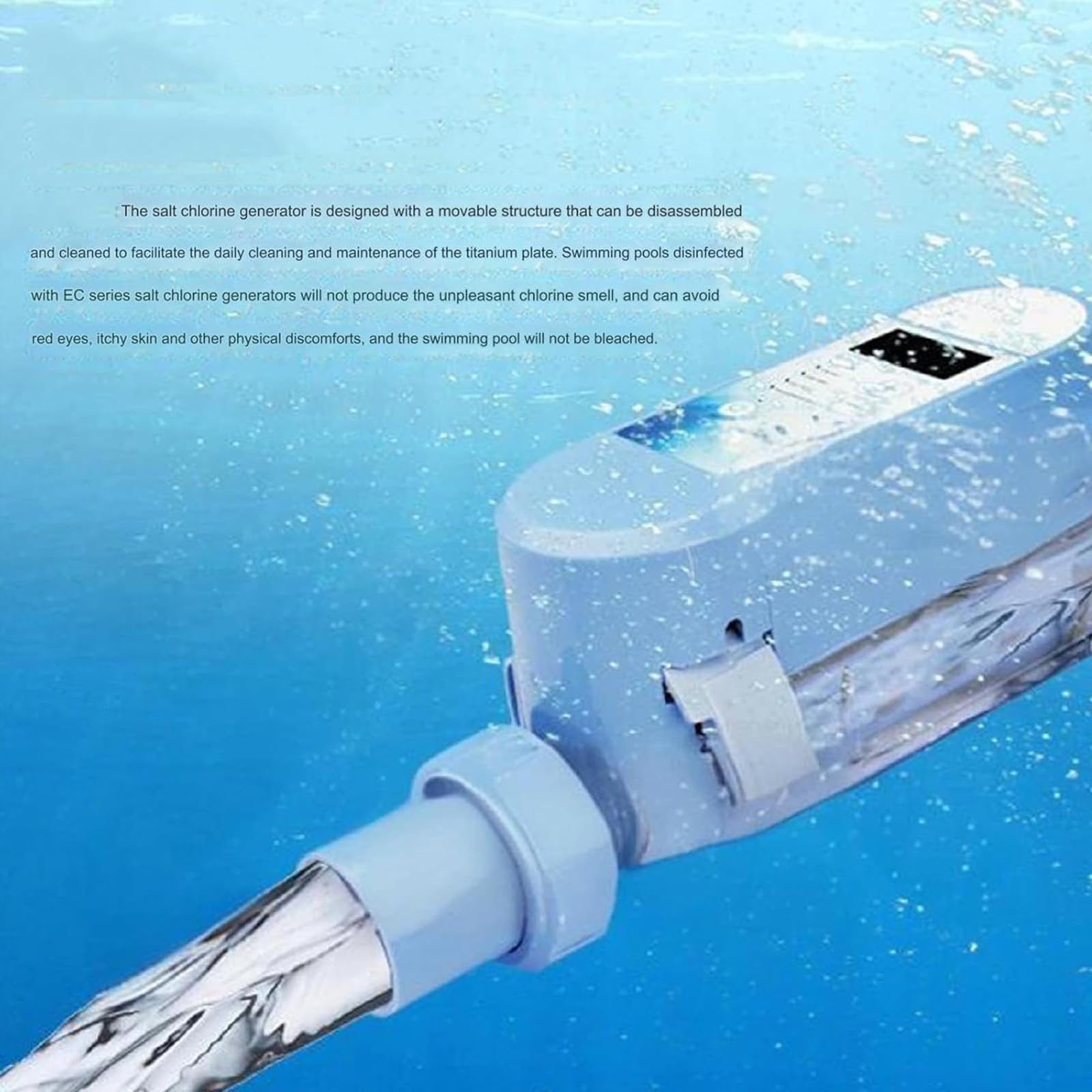 Máquina De Cloro Salino,Generador De Cloro Salado,4g/8g/12g/16g/20g/H Electrolizador De Cloro S-istema De Cloración Salina Clorador De Piscina Herramienta De Tratamiento De Agua,EC-Pro12