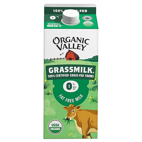 Miniatura 1 de Organic Valley Leche libre de grasa de pasto orgánica 64 onzas líquidas