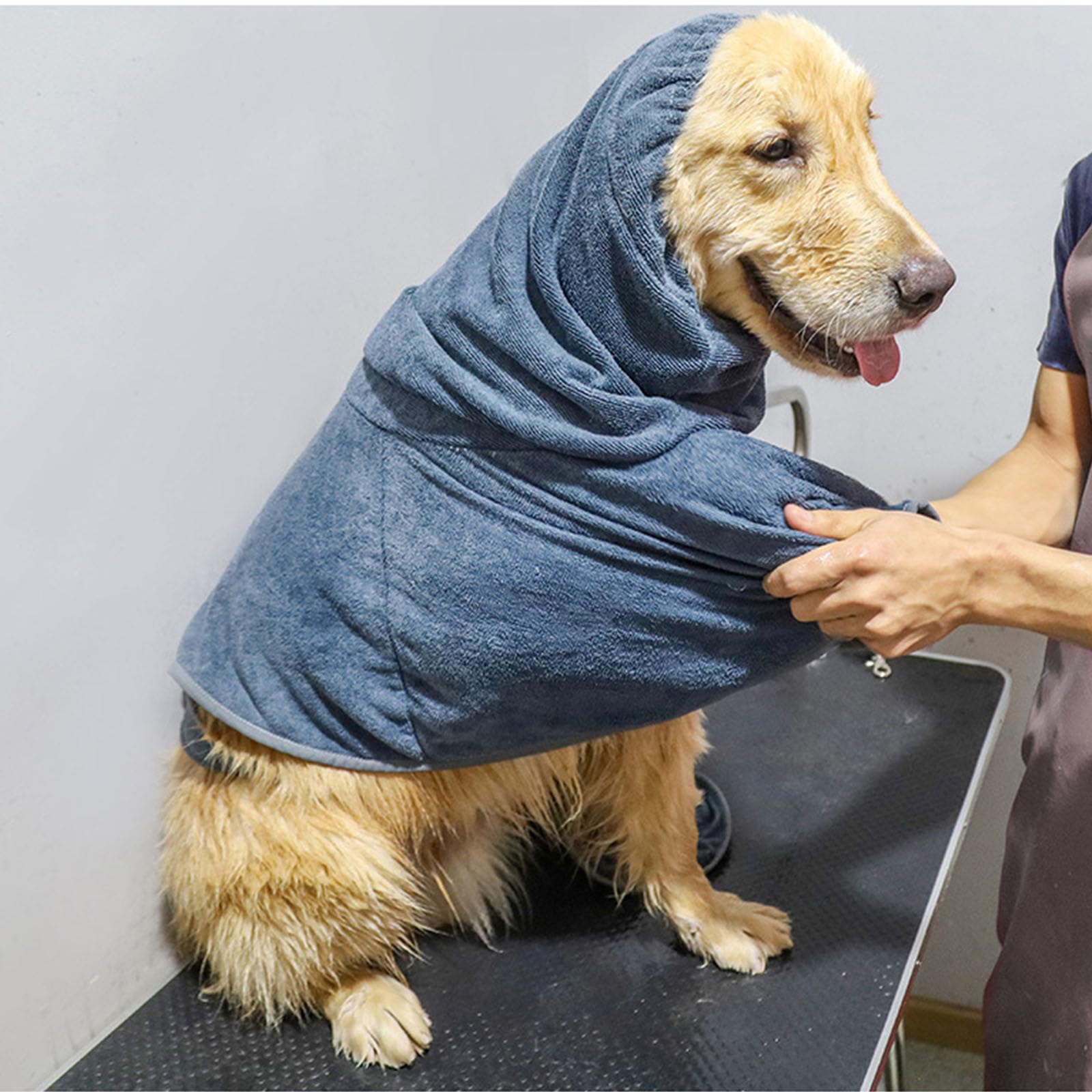Accogliente accappatoio per animali domestici per cani addensare asciugamano mantiene gli animali domestici caldi e asciutti dopo il bagno o durante il nuoto