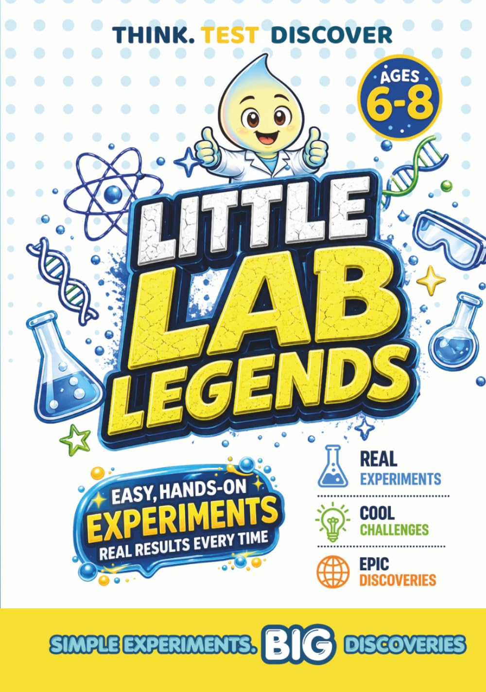 Little Lab Legends | Fun Science Experiments for Curious Kids: Easy STEM Activities, Hands-On Experiments & Educational Science Projects for Kids Ages 6–8