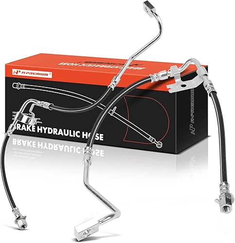 A-Premium Front Driver and Passenger Side Brake Hydraulic Hose Compatible