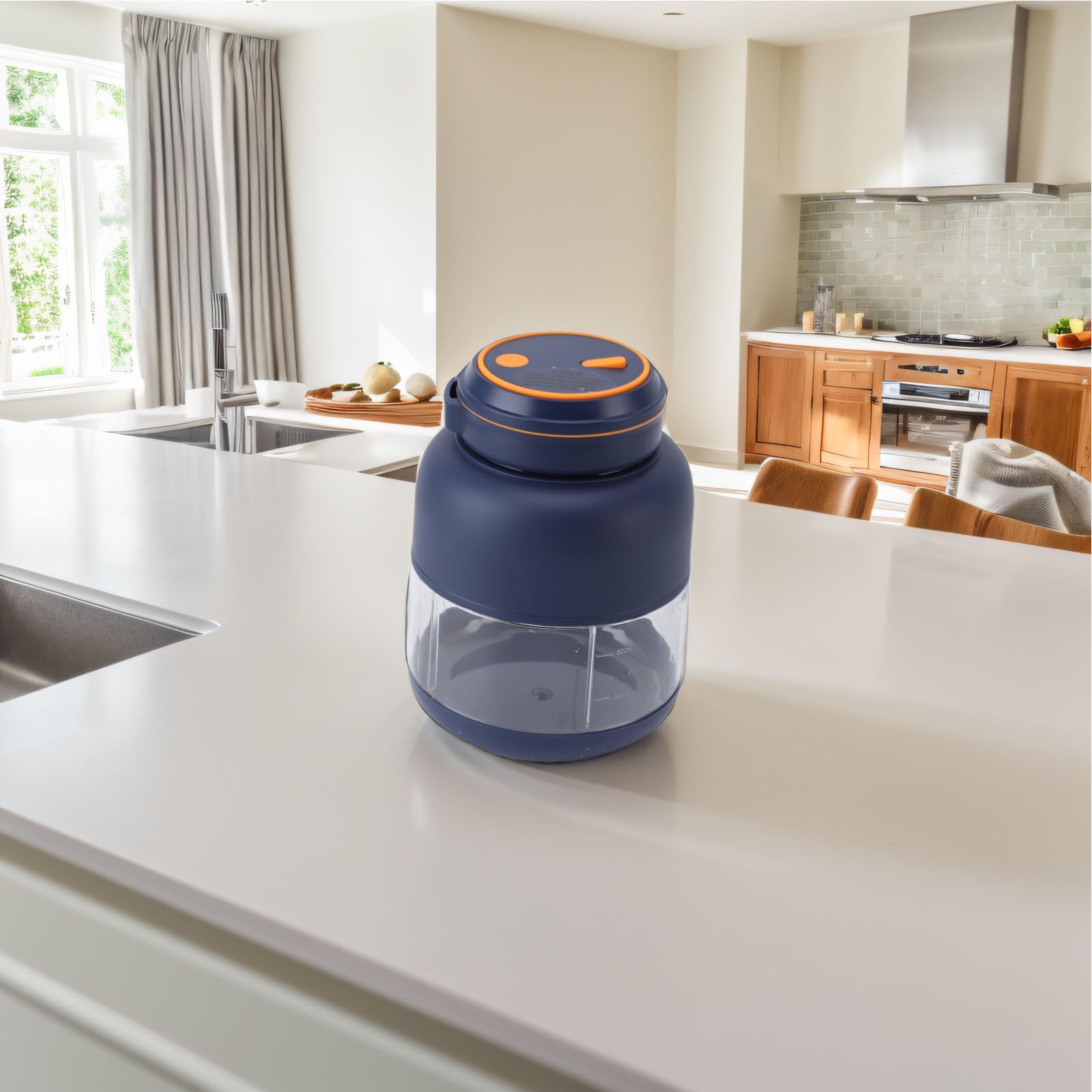 KIMISS Rechargeable Portable Blender Cup - Handheld Fruit Mixer for Smoothies - Personal Blender with 1300mAh Battery - Large Capacity Leakproof Blender Juicer - Powerful Blending with