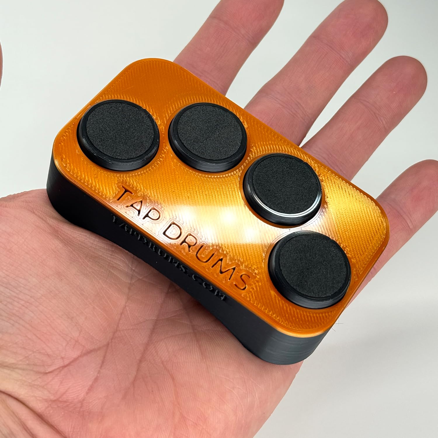 Tap Drums Click - A Not-So-Silent Fidget for Everyone, Inspired by Musicians - Great Gift Durable (Copper)