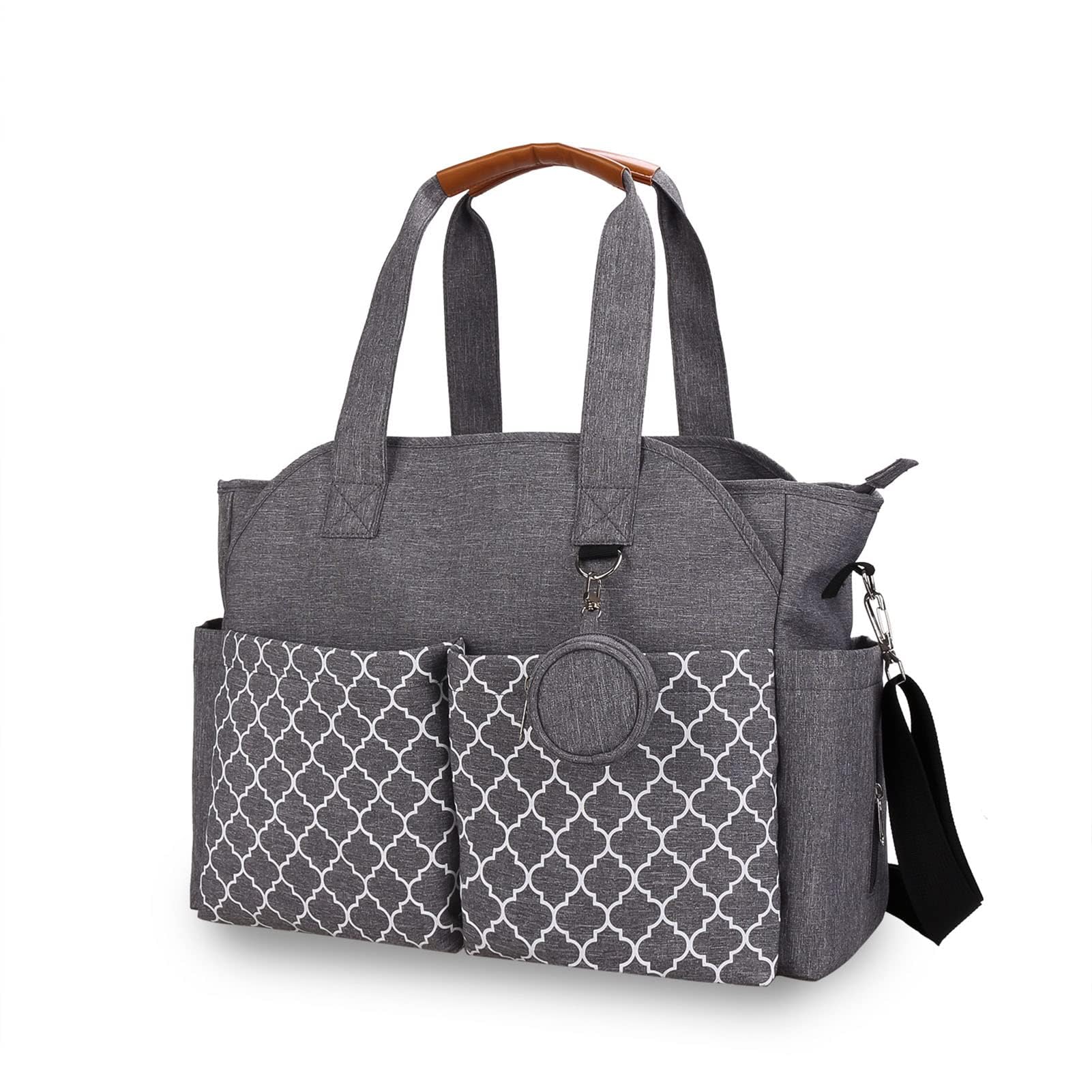 sooyinpaintDiaper Bag Tote,Baby Diaper Bag Backpack - Multifunction Travel Back Pack Large Maternity Nappy Bag Baby Changing Bags with Stroller Straps, Waterproof