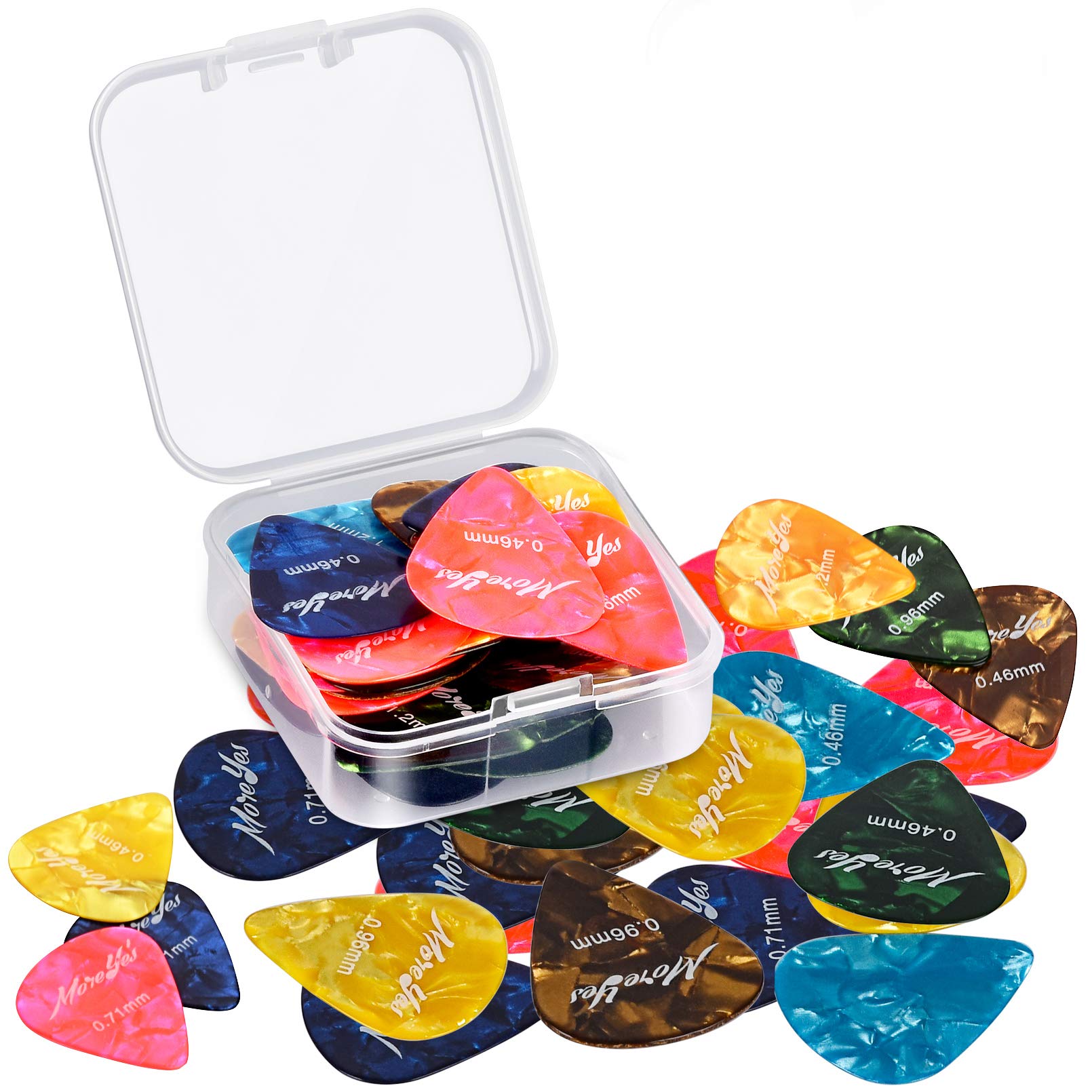 Médiators Métalliques Fins Pour Guitare Et Basse - Lot De 8 Pièces - Or Et Argent - Design Ergonomique Pour Pouce Et Index