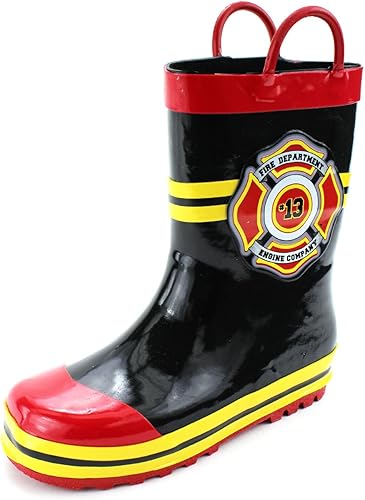 Bombero Bombero Niños Niñas Estilo Traje Botas de lluvia (Niño pequeñoNiño)