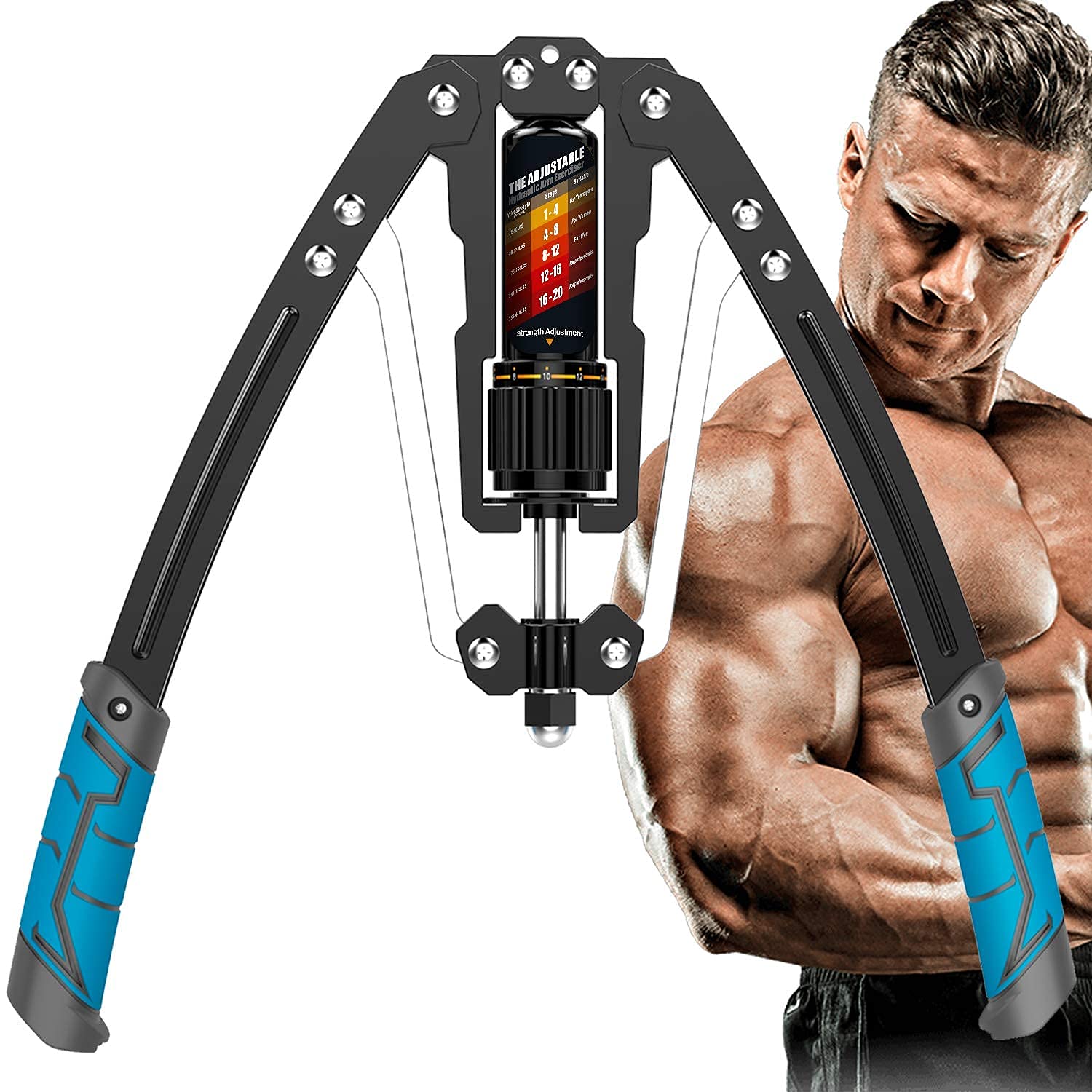 PRITASHA Adjustable Hydraulic Power Twister Arm Exerciser Chest Expander-picture-25