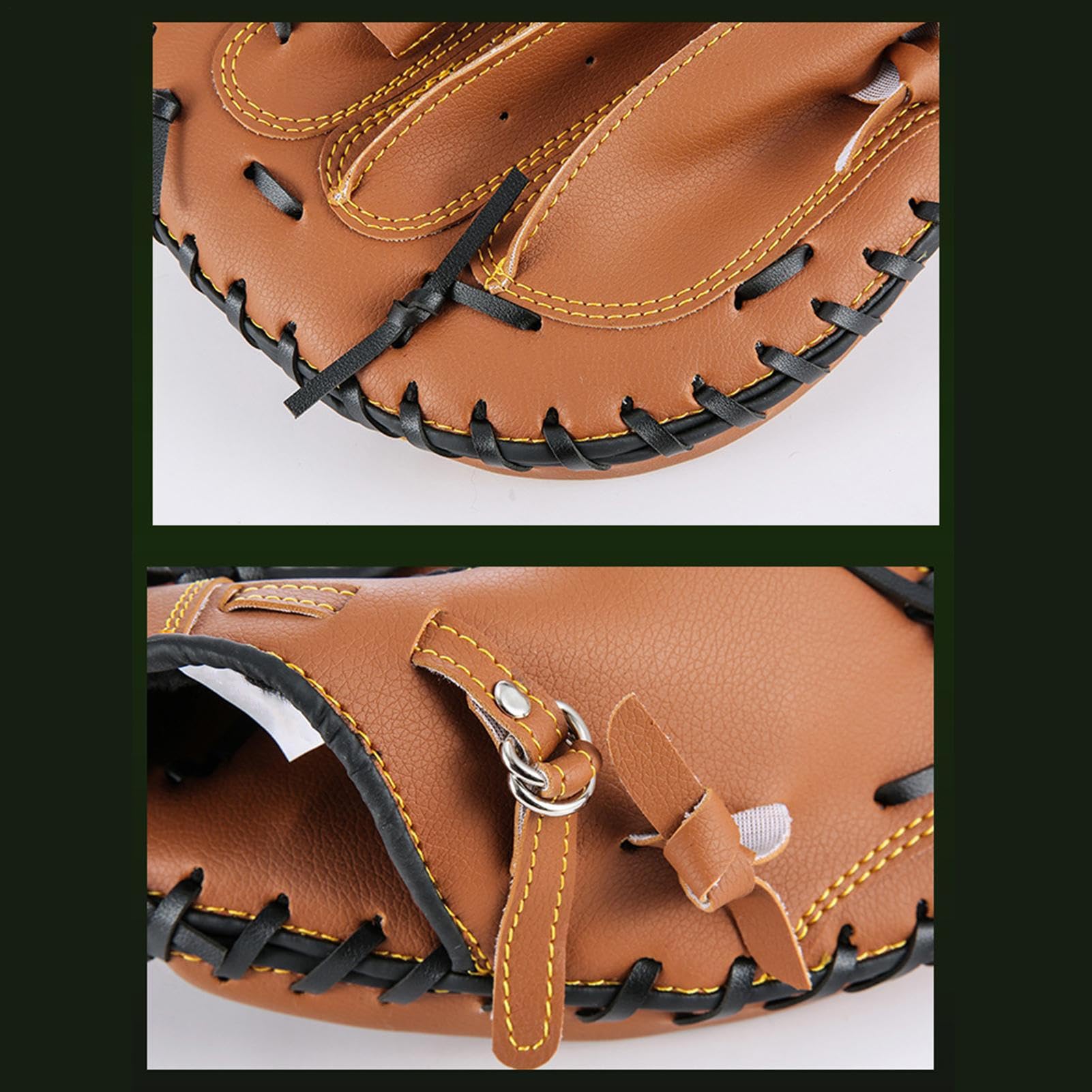 Mitaine de Receveur de Baseball, Gants de Softball,Softball Catcher Épaissir Mitaine de Baseball - Mitaine de Receveur Confortable, Gants de Terrain de Baseball et de Softball pour Hommes, Gants de